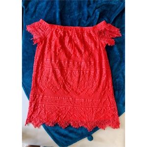 S🚫LD Rue 21 Off Shoulder Lace Dress